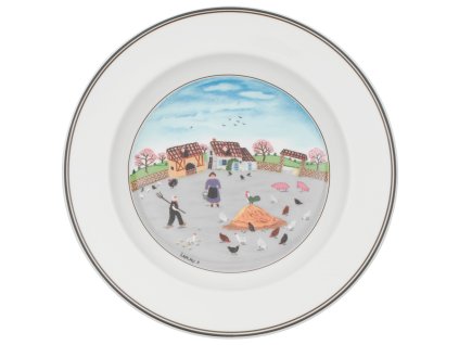 Hlboký tanier Design Naif, “Hydinový farma”, Ø 21 cm – Villeroy & Boch 1