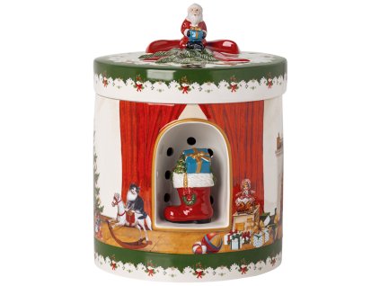 Hracia skrinka s držiakom na čajovú sviečku Christmas Toys, “Santa nosí darčeky” – Villeroy & Boch 1