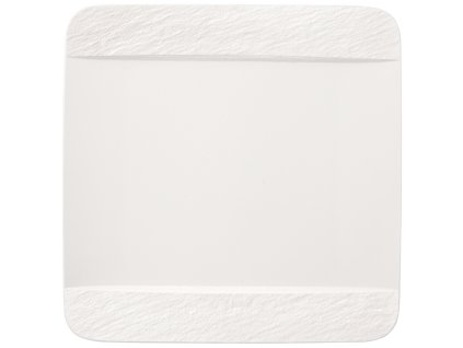 Štvorcový plytký tanier Manufacture Rock blanc, 28 cm x 28 cm – Villeroy & Boch 1