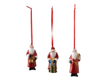 Vianočná závesná dekorácia Nostalgic Ornaments, “Santa Claus”, Set 3 ks – Villeroy & Boch 1
