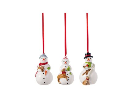 Závesné ozdoby, “Snehuliaci” 3 ks, Nostalgic Ornaments – Villeroy & Boch 1