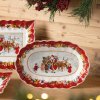 Veľká oválna misa Toy's Fantasy "Santa Clause a Deti" – Villeroy & Boch 4